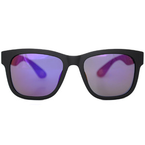 [디귿] 무광 검정/보라색 미러 (눈거울 한글 선글라스) ㄷ hangle sunglass matte black/purple mirrror
