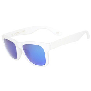 [디귿] 유광 흰색/파란색 미러 (눈거울 한글 선글라스) ㄷ hangle sunglass gloss white/blue mirrror